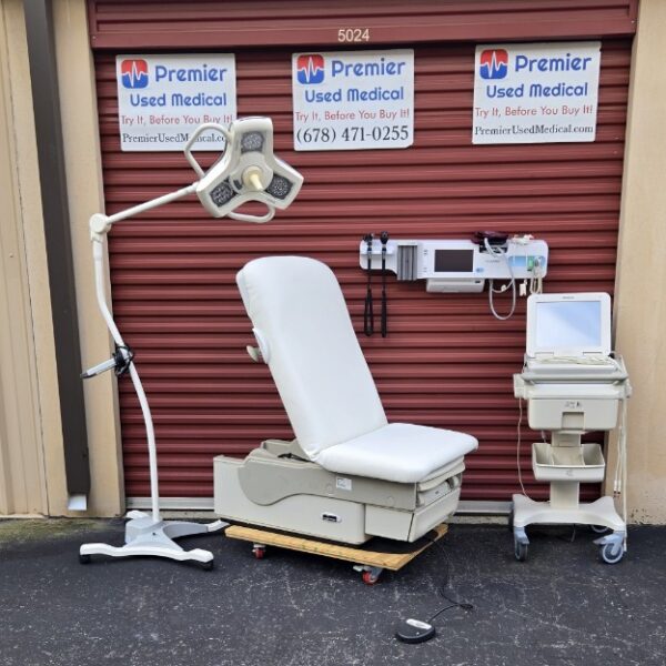 Exam Tables for Sale Electric Hydraulic Midmark Ritter 622 New White Upholstery - Image 6