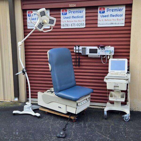 Exam Tables for Sale Electric Hydraulic Midmark Ritter 623 New Blue Upholstery - Image 3