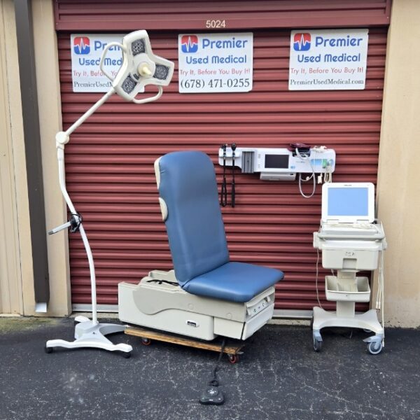 Exam Tables for Sale Electric Hydraulic Midmark Ritter 623 New Blue Upholstery - Image 4