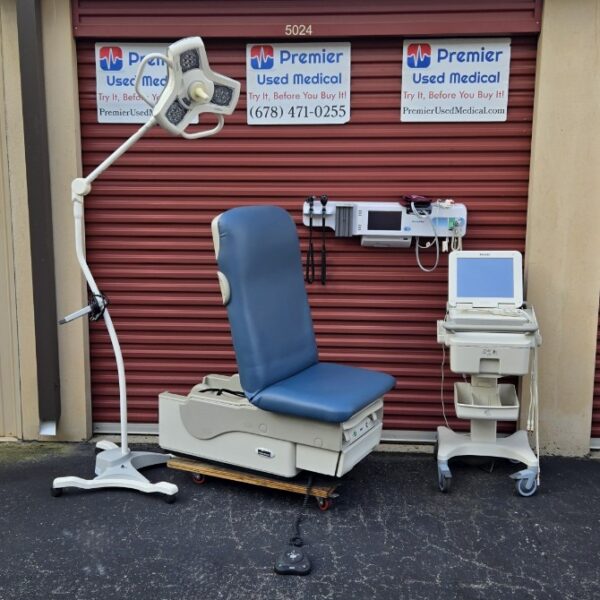 Exam Tables for Sale Electric Hydraulic Midmark Ritter 623 New Blue Upholstery - Image 5