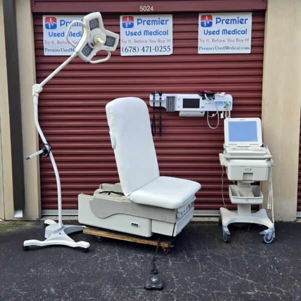 Exam Tables for Sale Electric Hydraulic Midmark Ritter 623 New White Upholstery - Image 3