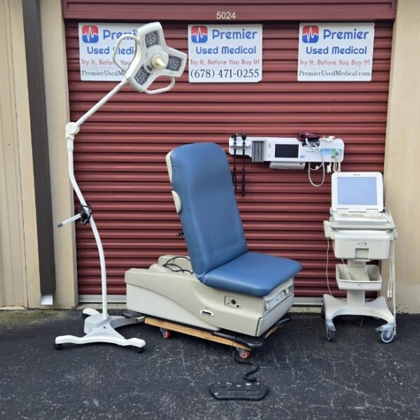 Exam Tables for Sale Electric Hydraulic Midmark Ritter 625 New Blue Upholstery - Image 3