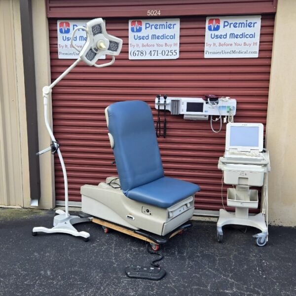 Exam Tables for Sale Electric Hydraulic Midmark Ritter 625 New Blue Upholstery - Image 4