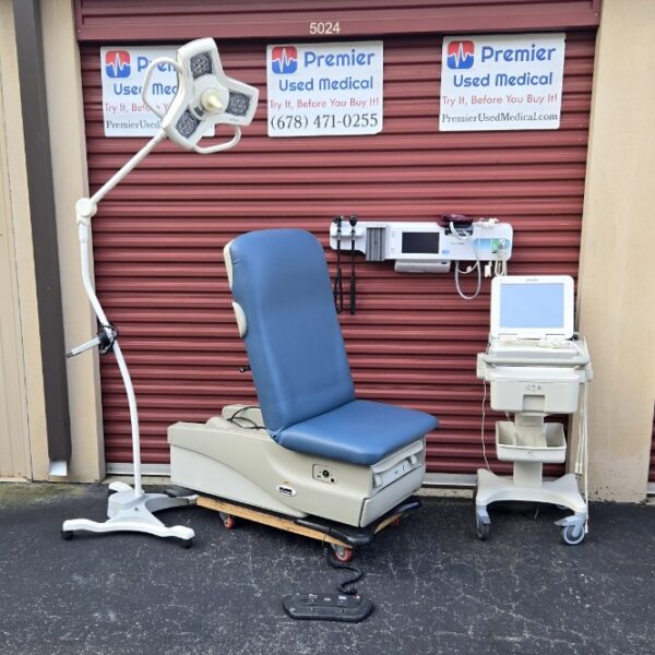 Exam Tables for Sale Electric Hydraulic Midmark Ritter 625 New Blue Upholstery - Image 5