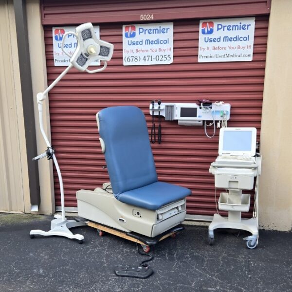 Exam Tables for Sale Electric Hydraulic Midmark Ritter 625 New Blue Upholstery - Image 6