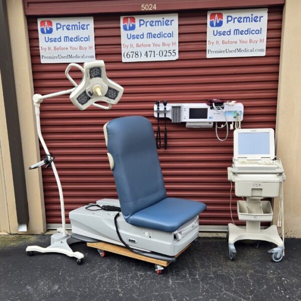 Exam Tables for Sale Electric Hydraulic Midmark Ritter 626 New Blue Upholstery - Image 2