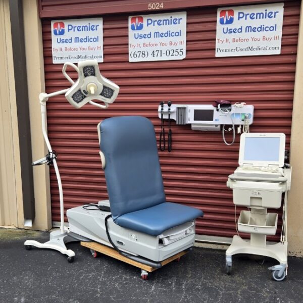 Exam Tables for Sale Electric Hydraulic Midmark Ritter 626 New Blue Upholstery - Image 4