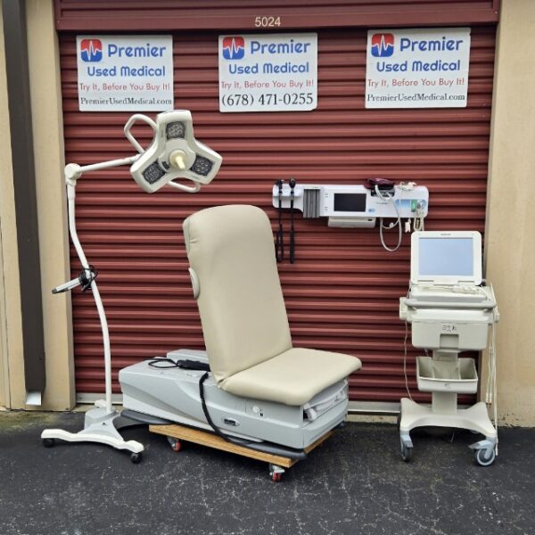 Exam Tables for Sale Electric Hydraulic Midmark Ritter 626 New Cream Upholstery - Image 2