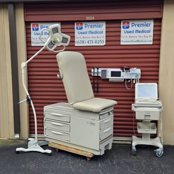 Exam Tables for Sale Stationary Manual Midmark Ritter 204 New Cream Upholstery - Image 4