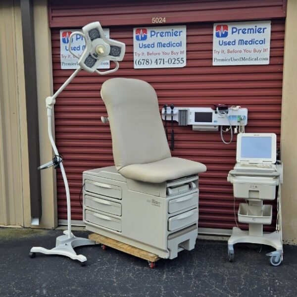 Exam Tables for Sale Stationary Manual Midmark Ritter 204 New Cream Wide Upholstery