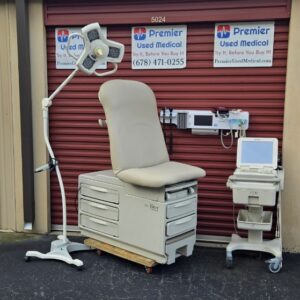 Exam Tables for Sale Stationary Manual Midmark Ritter 204 New Cream Wide Upholstery