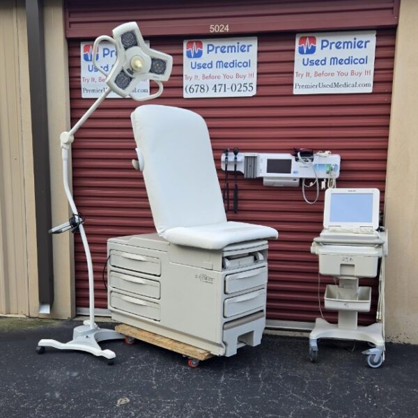 Exam Tables for Sale Stationary Manual Midmark Ritter 204 New White Upholstery - Image 3