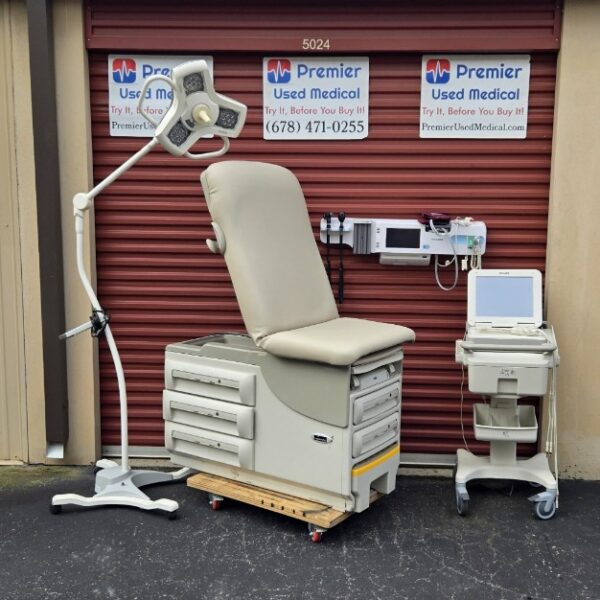 Exam Tables for Sale Stationary Manual Midmark Ritter 604 New Cream Upholstery - Image 2