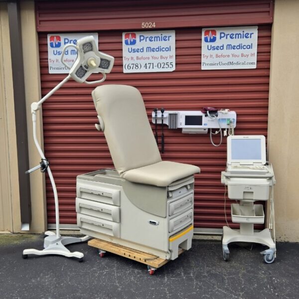Exam Tables for Sale Stationary Manual Midmark Ritter 604 New Cream Upholstery - Image 4