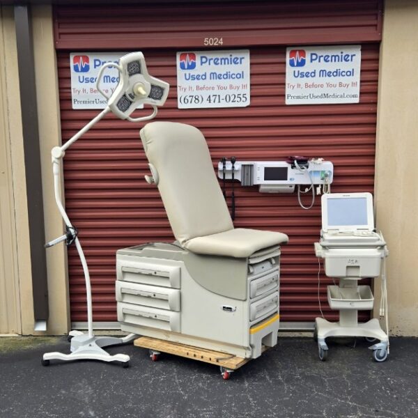Exam Tables for Sale Stationary Manual Midmark Ritter 604 New Cream Upholstery - Image 5