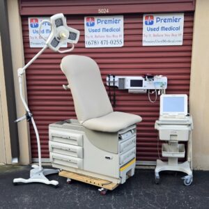 Exam Tables for Sale Stationary Manual Midmark Ritter 604 New Cream Wide Upholstery