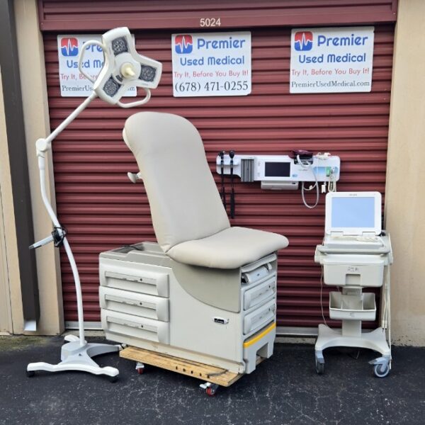 Exam Tables for Sale Stationary Manual Midmark Ritter 604 New Cream Wide Upholstery - Image 2