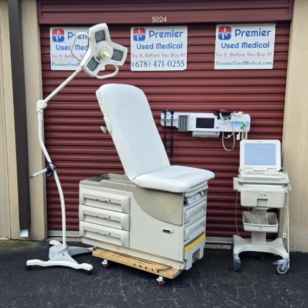 Exam Tables for Sale Stationary Manual Midmark Ritter 604 New White Upholstery - Image 2