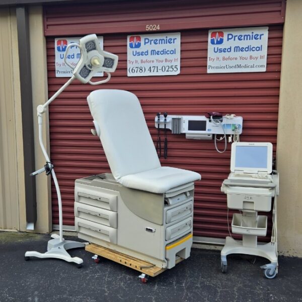 Exam Tables for Sale Stationary Manual Midmark Ritter 604 New White Upholstery - Image 3