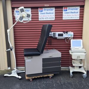 Exam Tables for Sale Stationary Manual Ritter 104 Tan Shell Charcoal Drawers New Black Upholstery