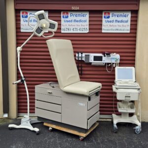 Exam Tables for Sale Stationary Manual Ritter 104 Tan Shell New Cream Upholstery