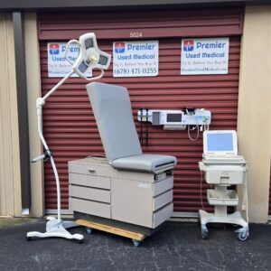 Exam Tables for Sale Stationary Manual Ritter 104 Tan Shell New Graphite Upholstery