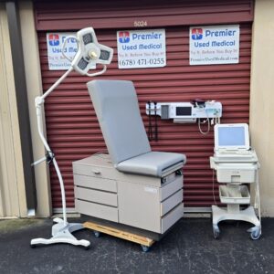 Exam Tables for Sale Stationary Manual Ritter 104 Tan Shell New Graphite Upholstery