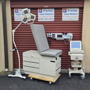 Exam Tables for Sale Stationary Manual Ritter 104 White Shell New Graphite Upholstery