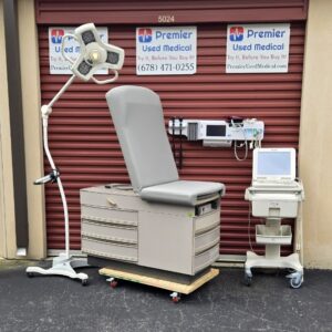Exam Tables for Sale Stationary Manual Ritter 300 Tan Shell New Graphite Upholstery
