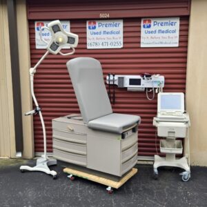 Exam Tables for Sale Stationary Manual Ritter 300 Tan Shell New Graphite Upholstery
