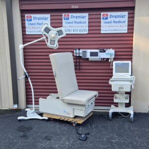 Exam Tables for Sale Electric Hydraulic Power Ritter Midmark 223 with New Tan Upholstery