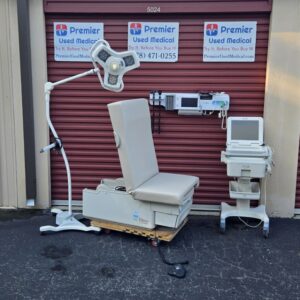 Exam Tables for Sale Electric Hydraulic Power Ritter Midmark 223 with New Tan Upholstery
