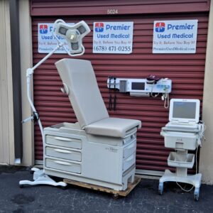 Exam Tables for Sale Stationary Manual Ritter Midmark 204 with New Tan Upholstery