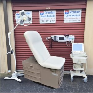 Exam Tables for Sale Stationary Manual Ritter Midmark 300 Series w New White Upholstery