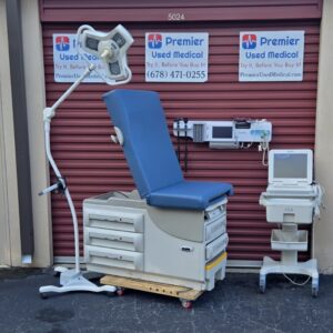 Exam Tables for Sale Stationary Manual Ritter Midmark 604 with New Blue Upholstery