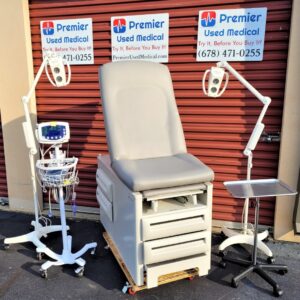 Exam Tables for Sale Stationary Manual UMF 5200 Series w New Graphite Upholstery