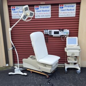 Exam Tables for Sale Electric Hydraulic Midmark Ritter 625 New White Round Upholstery