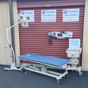 Exam Tables for Sale American Echo – Model 16758 – New Denim Blue Upholstery 1 Function remote