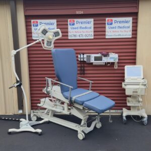 Exam Tables for Sale Biodex Ultra-Pro 056-694 w New Blue Denim Upholstery Power Base, Trendelenburg, and Manual Back