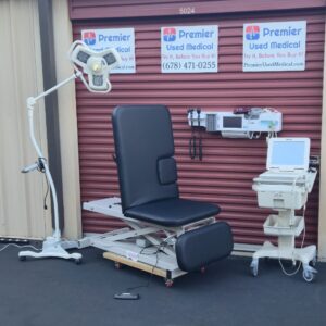 Exam Tables for Sale Clinton Model 85300 Power Up Down Imaging Table w new Black Upholstery 1 Knock Out