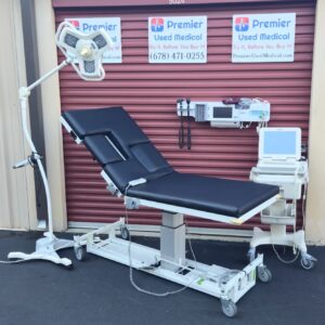 Exam Tables for Sale MPI Model 1222 w New Black Upholstery 2 Functions 2 Knockouts