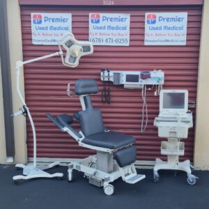 Exam Imaging Table for Sale Chair Akrus 5010 MBS w Charcoal Grey Upholstery