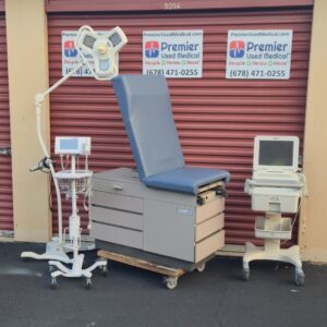 Exam Tables for Sale Midmark Ritter with Tan Shell & New Blue Upholstery