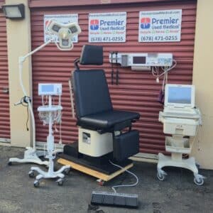 Exam Tables for Sale Power Enoch Chair 6220 with New Black Upholstery