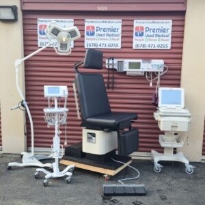 Exam Tables for Sale Power Enoch Chair 6220 with New Black Upholstery