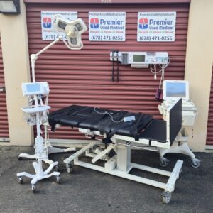 Exam Tables for Sale Ultrasound MPI Model 1211 HUT Imaging Table with New Black Upholstery