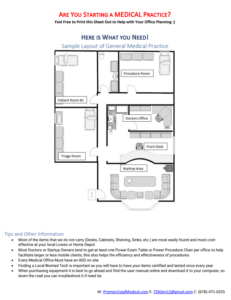 Free medical practice startup equipment checklist PDF download