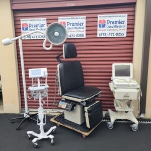 Exam Tables for Sale Electric Hydraulic Ritter Midmark 411 Power Chair with New Black Upholstery