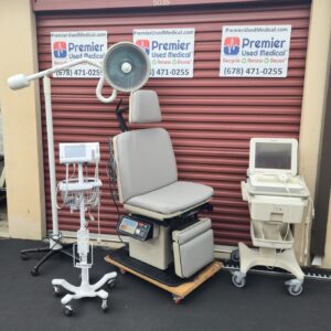 Exam Tables for Sale Electric Hydraulic Ritter Midmark 411 Power Chair with New Graphite Upholstery