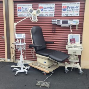 Exam Tables for Sale MTI 527-115 POWER EXAM CHAIR with New Black upholstery